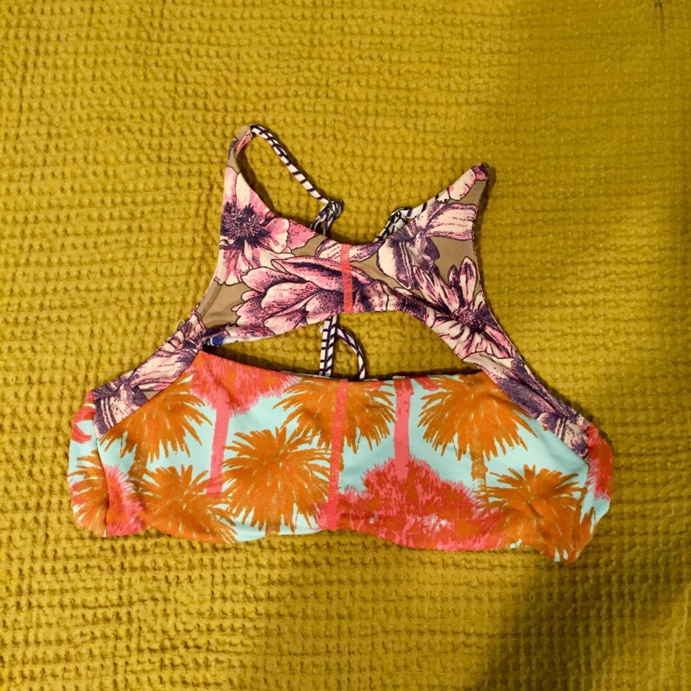 Maaji Reversible High Neck Cutout Bikini Top